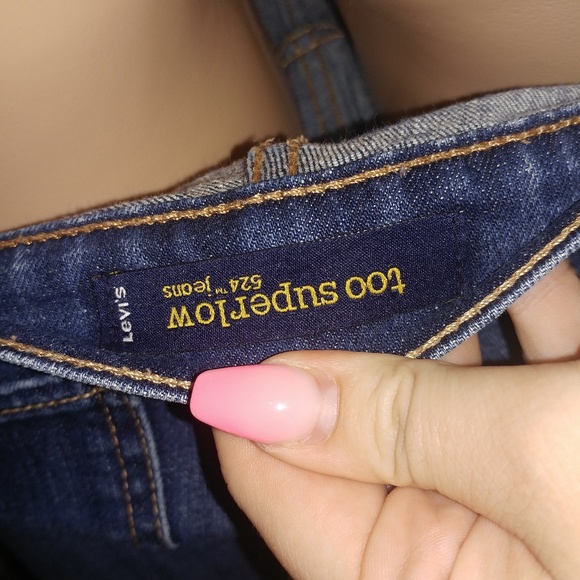 SOLD • Levi's • y2k denim blue jeans distressed too superlow skinny fit [15] - Picture 8 of 9
